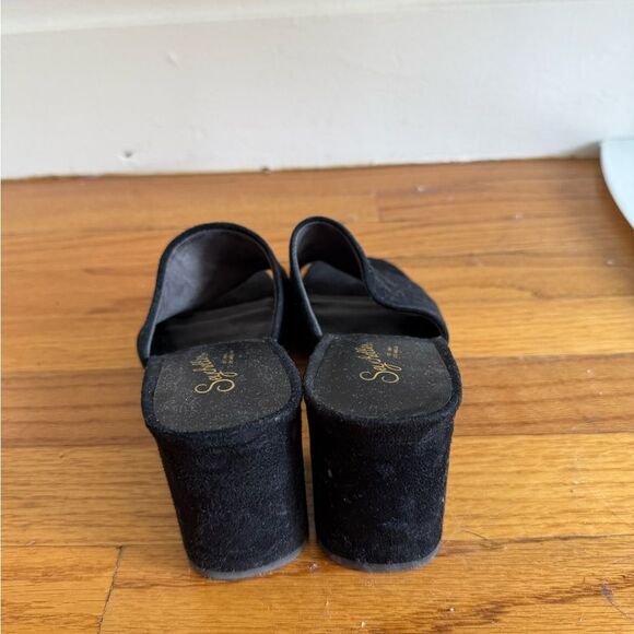 Seychelles Black Velvet Slip-On Mules – Size 7 - Picture 5 of 7